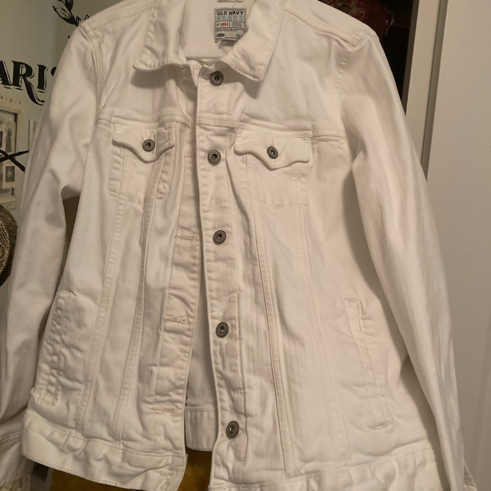 White denim jacket